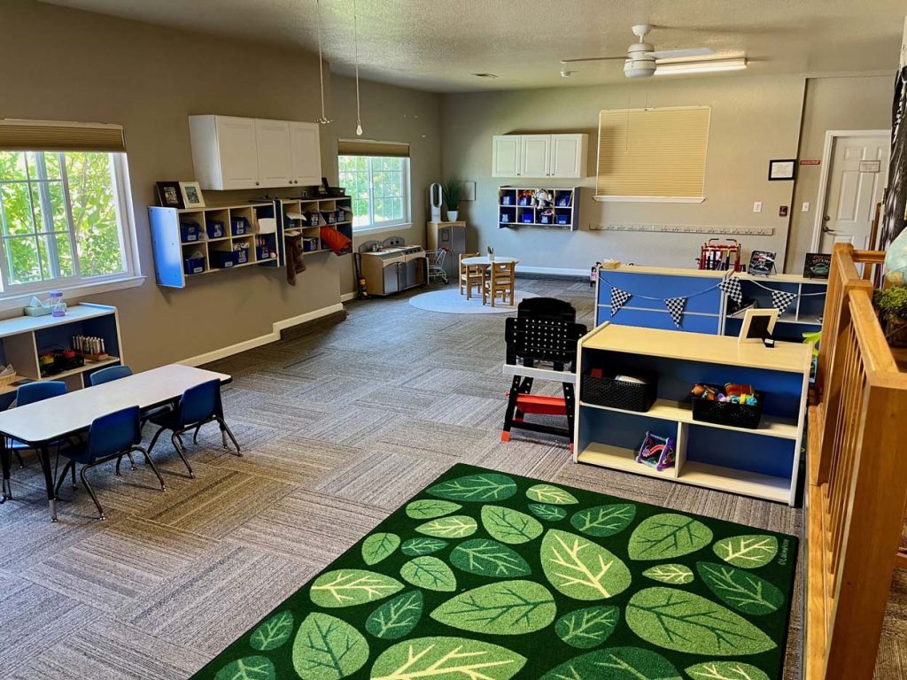 Oakley 7 Sunshine House, CA Oakley preschool classroom, children and teacher, inside the classroom 6