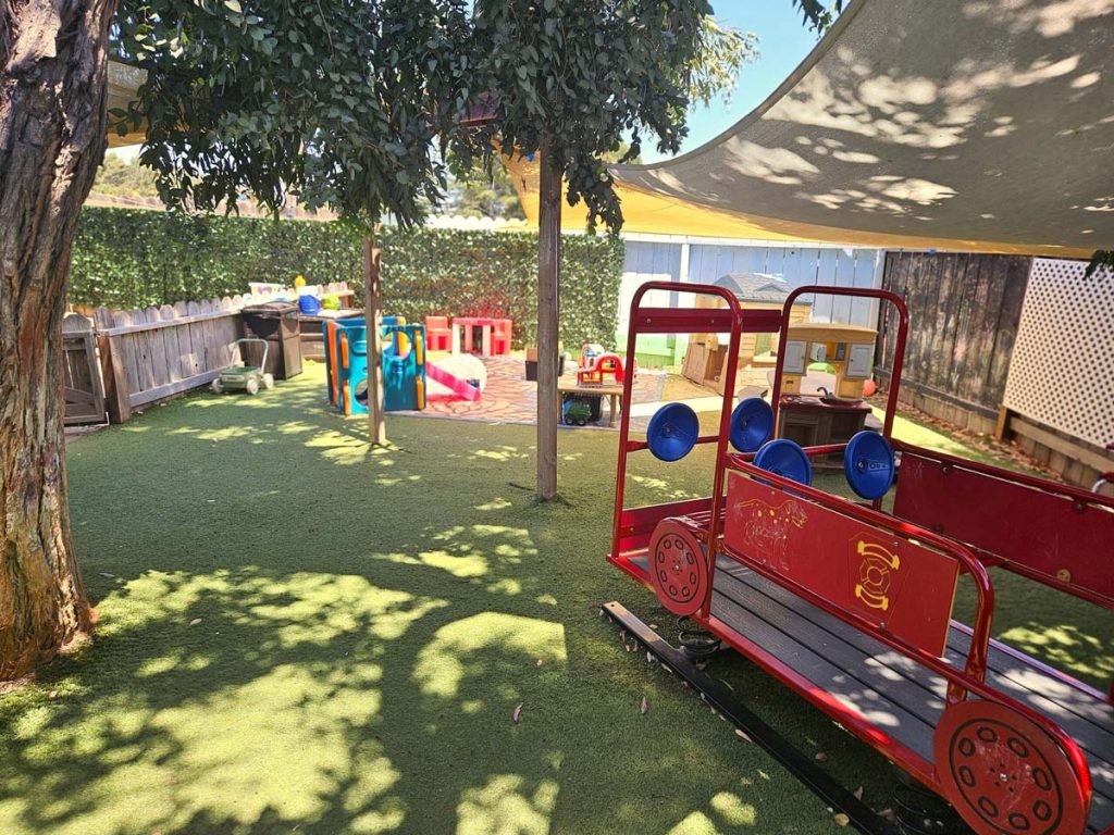 Benicia 3 Sunshine House, CA Benicia preschool play area outside
